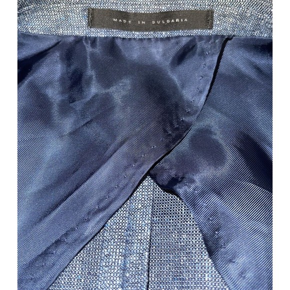 Hugo Boss Silk Wool Blazer Blue Men’s 42R - Picture 10 of 12